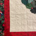 Handmade Christmas Wall Hanging Wreath Holly Leaves Beads Buttons 42 1/2/“ Sq.