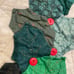 Handmade Christmas Wall Hanging Wreath Holly Leaves Beads Buttons 42 1/2/“ Sq.