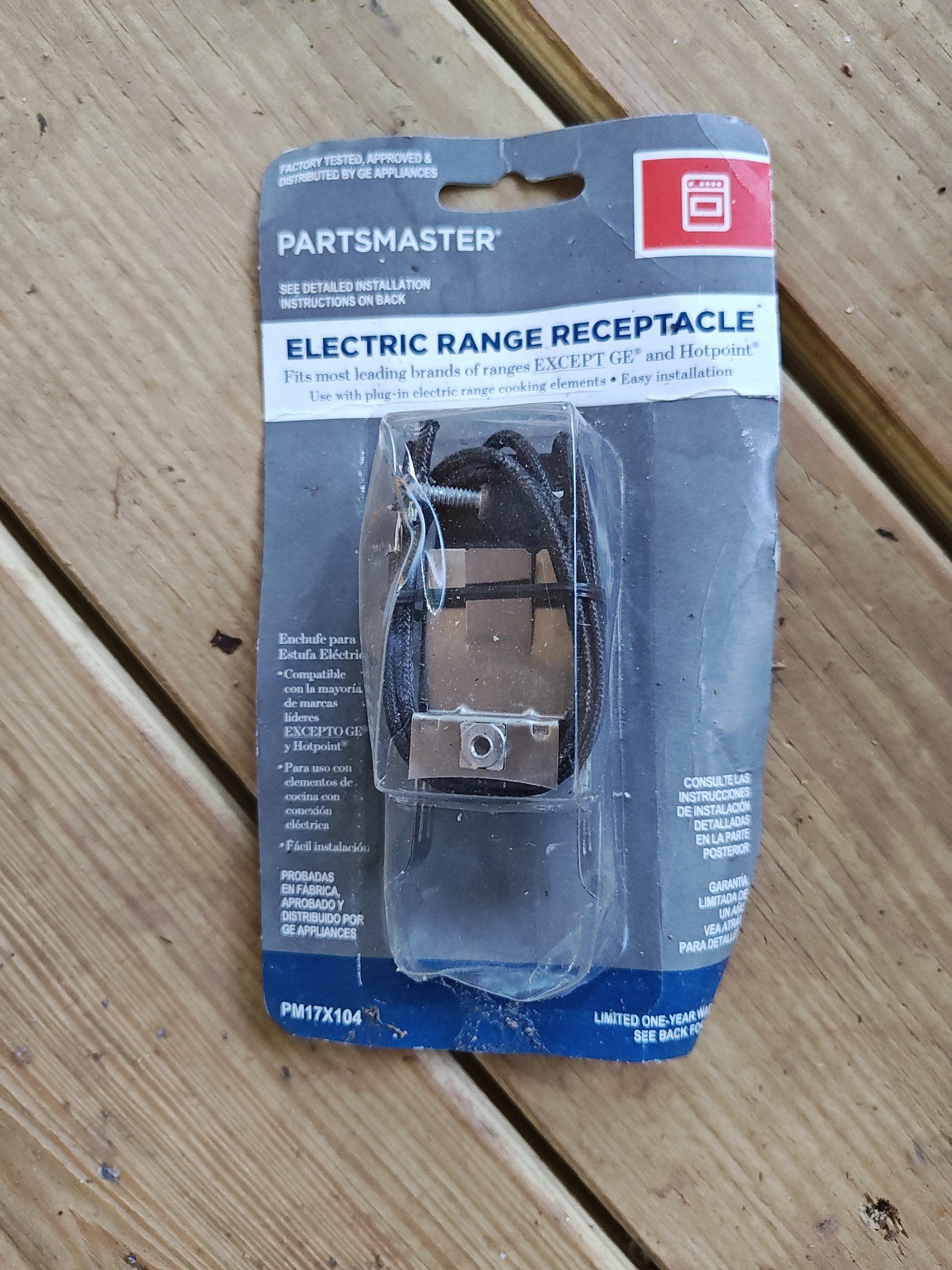 Electric range recepticle set of 4