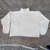 Vintage Large Turtleneck Sweater Multicolored Rainbow Oatmeal Knit Cutesy Fairy