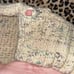 Vintage Large Turtleneck Sweater Multicolored Rainbow Oatmeal Knit Cutesy Fairy