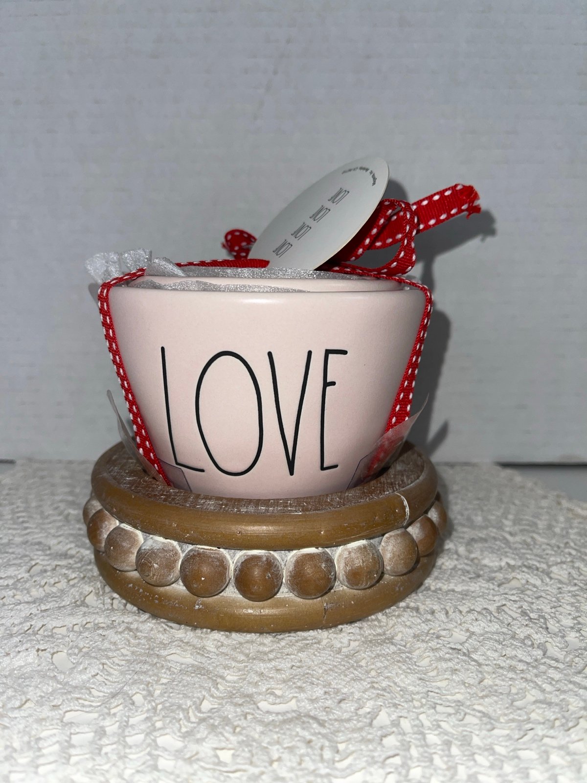 Rae Dunn PINK love measuring cups