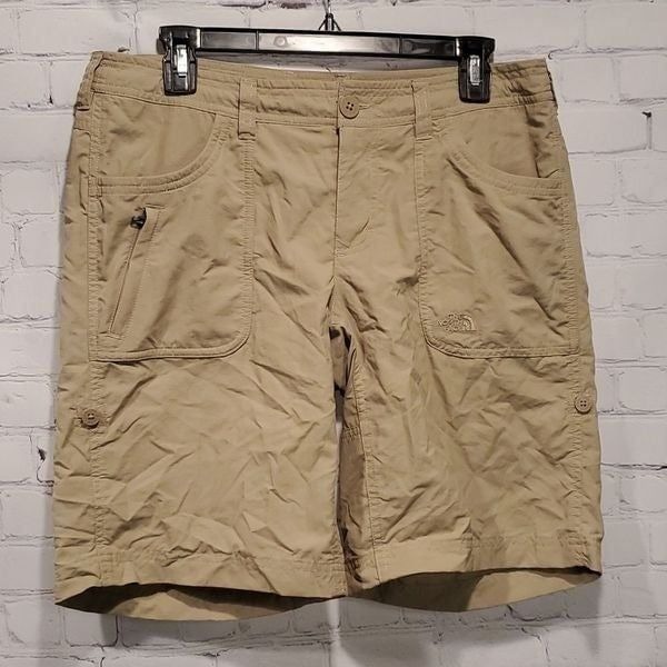 The North Face women's Horizon II tan hiking shorts
