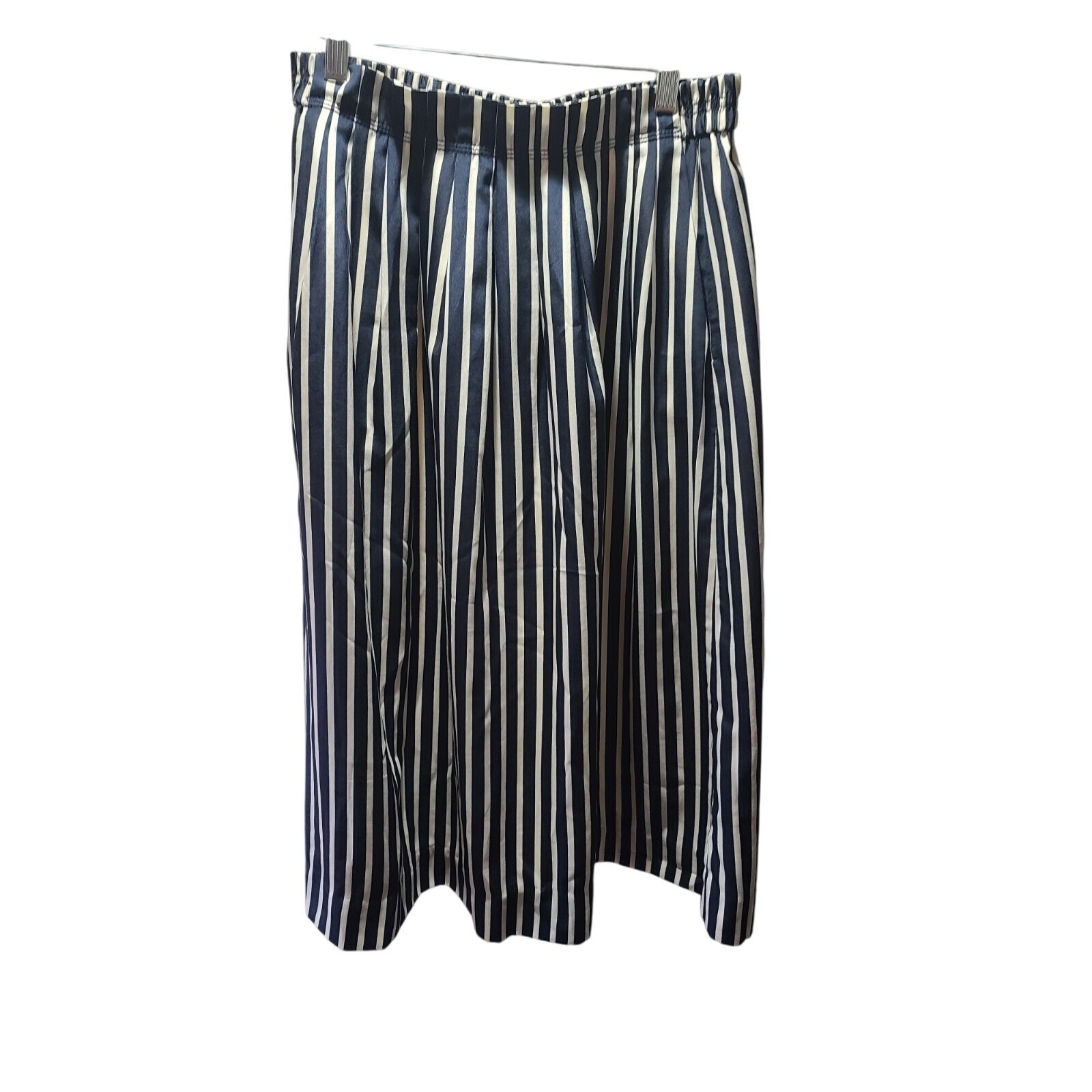 J Crew Striped Maxi Skirt Women's 8T Blue And White