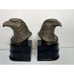 Bronze Eagle with wood base bookends Lot of 2 Vintage
