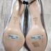 Schutz Metallic Leather Arlette Stiletto Heels Womens Size 8 High Heel Pumps