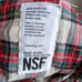Revolve NSF Men S Paint Splat Raw Hem Red/White Plaid Button Up Shirt MSRP 350