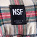 Revolve NSF Men S Paint Splat Raw Hem Red/White Plaid Button Up Shirt MSRP 350