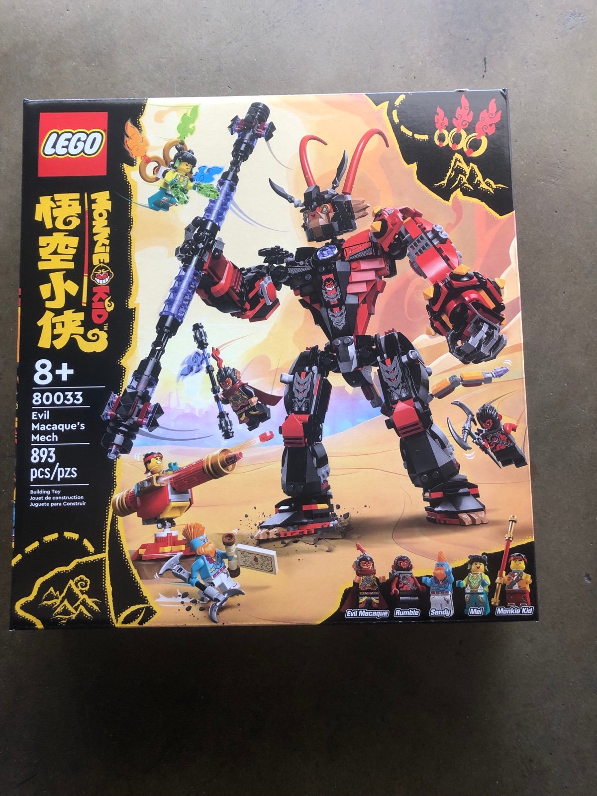 LEGO Monkie Kid set 80033 Evil Macaque’s Mech