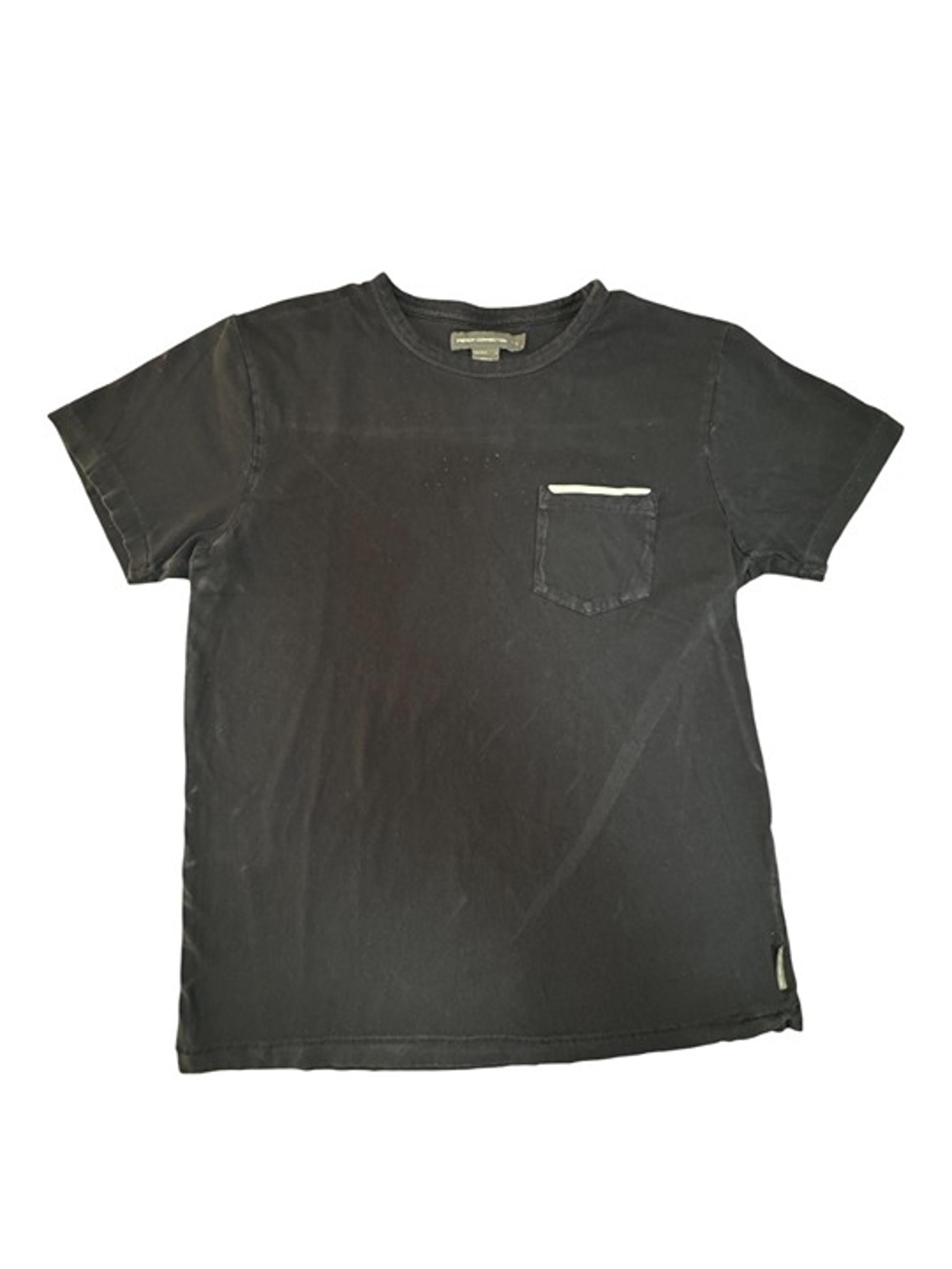 French Connection Men’s Black Crew-Neck Pocket Tee – Size L