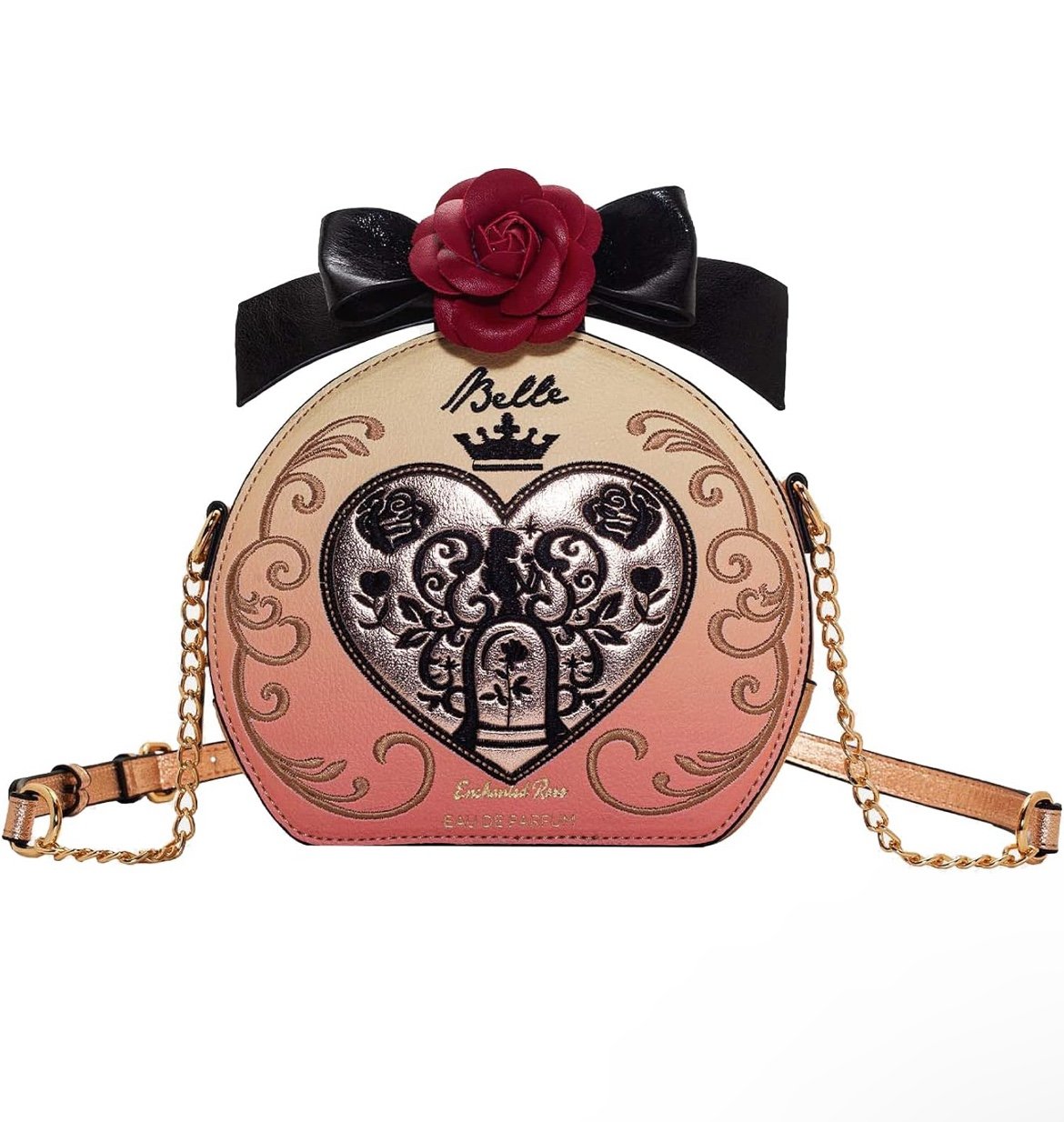 Danielle Nicole Disney Beauty & the Beast Belle Enchanted Rose Perfume Crossbody