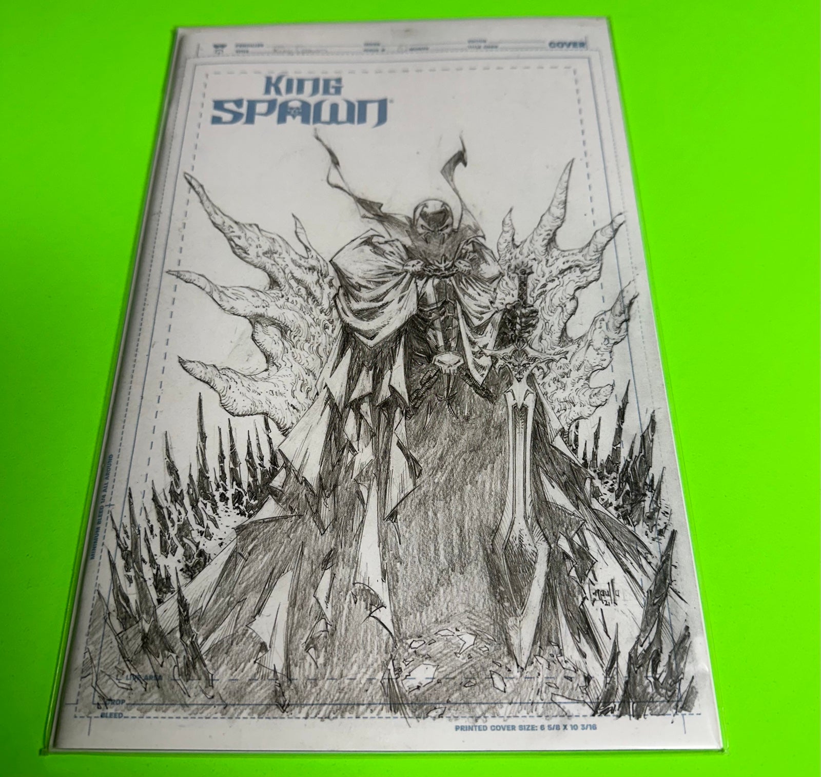 FIRST PRINTING, King Spawn #1 - Sketched Cover 1:50 Ratio