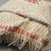 Vintage Chenille Floral Bedspread Fringe Cream Pink King Size 104 x 109 w fringe