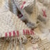 Vintage Chenille Floral Bedspread Fringe Cream Pink King Size 104 x 109 w fringe