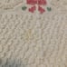 Vintage Chenille Floral Bedspread Fringe Cream Pink King Size 104 x 109 w fringe