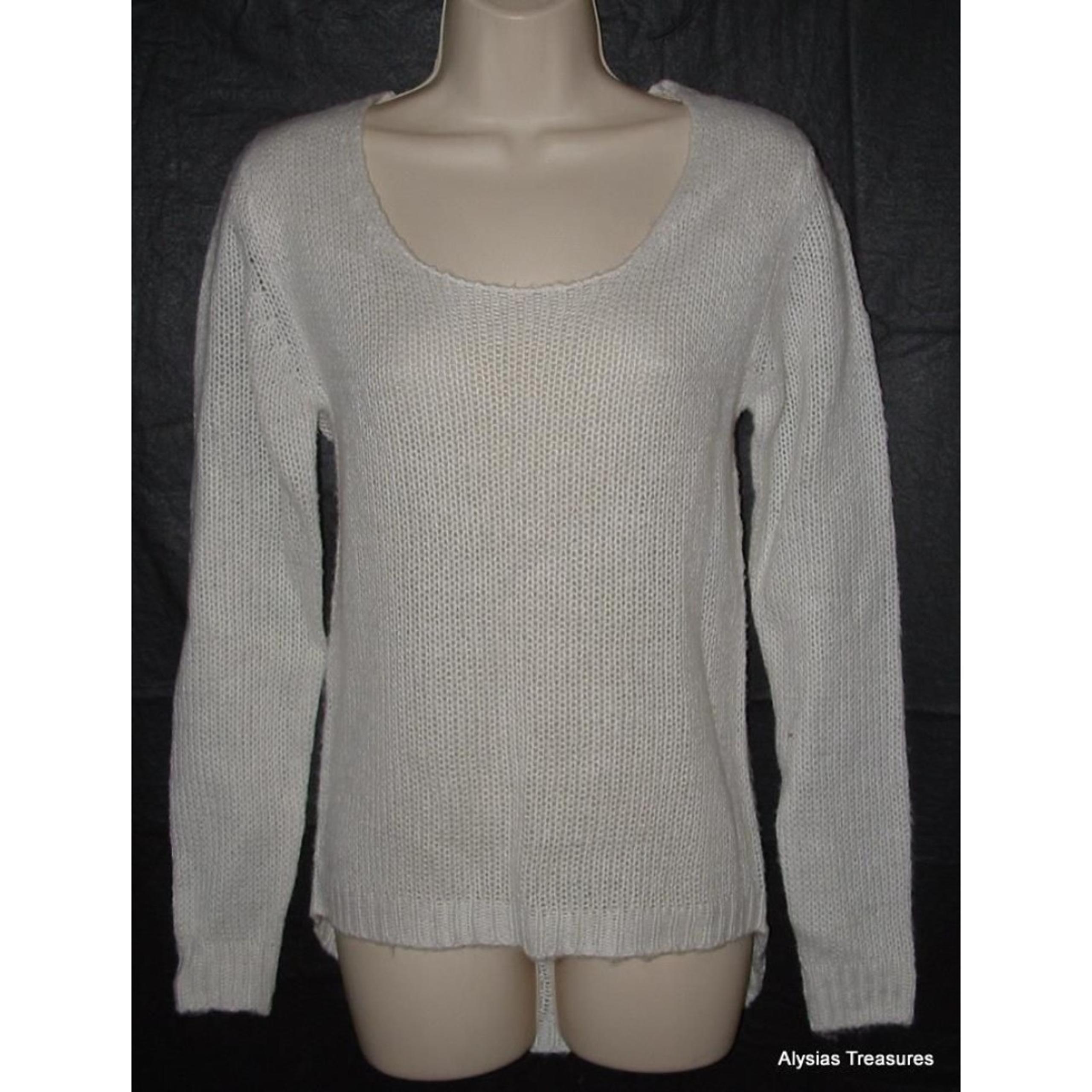 NEW NWT Ivory White Sz Jr Small Casual or Dress Loose Knit Sweater RUE21