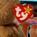 Rare Curly Ty beanie baby with tag errors