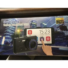 DUAL LENS VEHICLE BLACKBOX DVR 1296P SuperHD Car Dash Camera-NIB