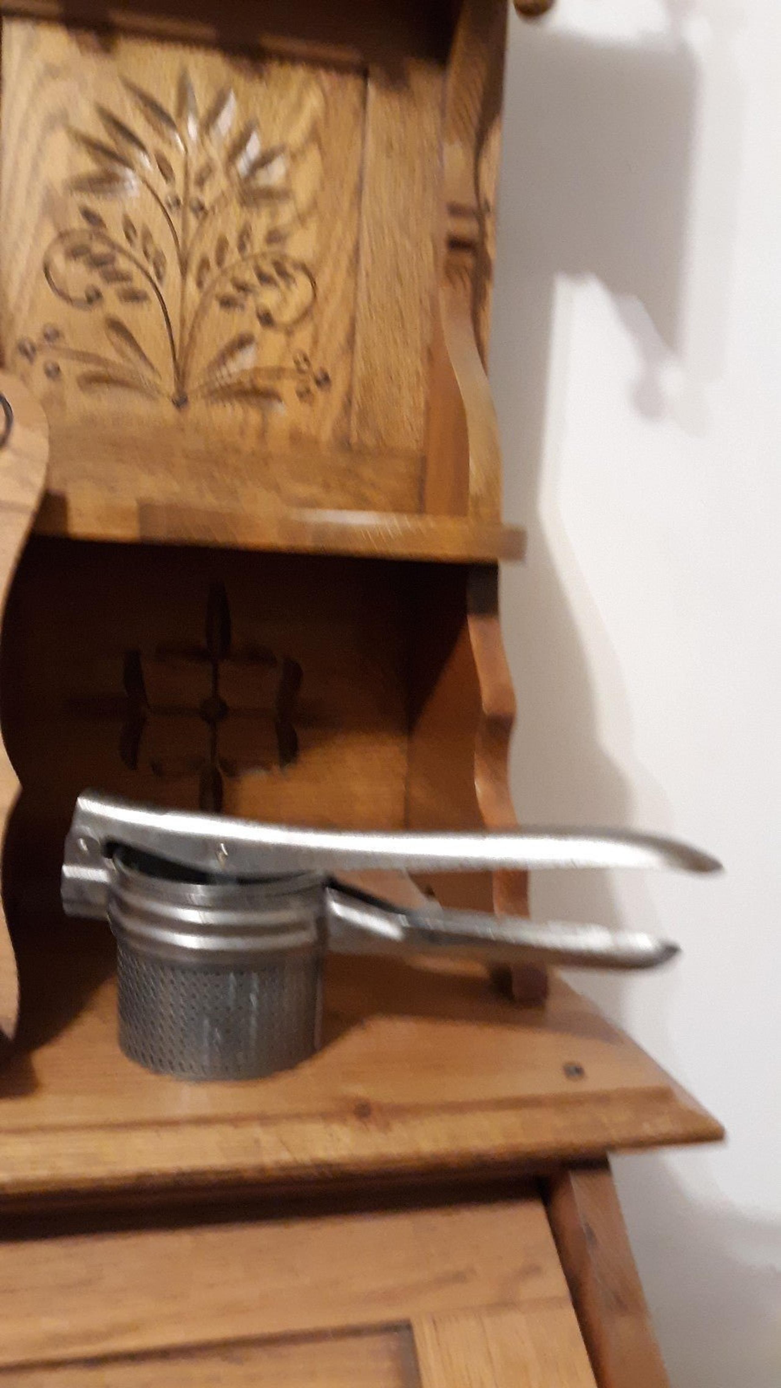 VINTAGE POTATO MASHER...RICER....STRAINER...PRIMITIVE DECOR CANNING SUPPLY
