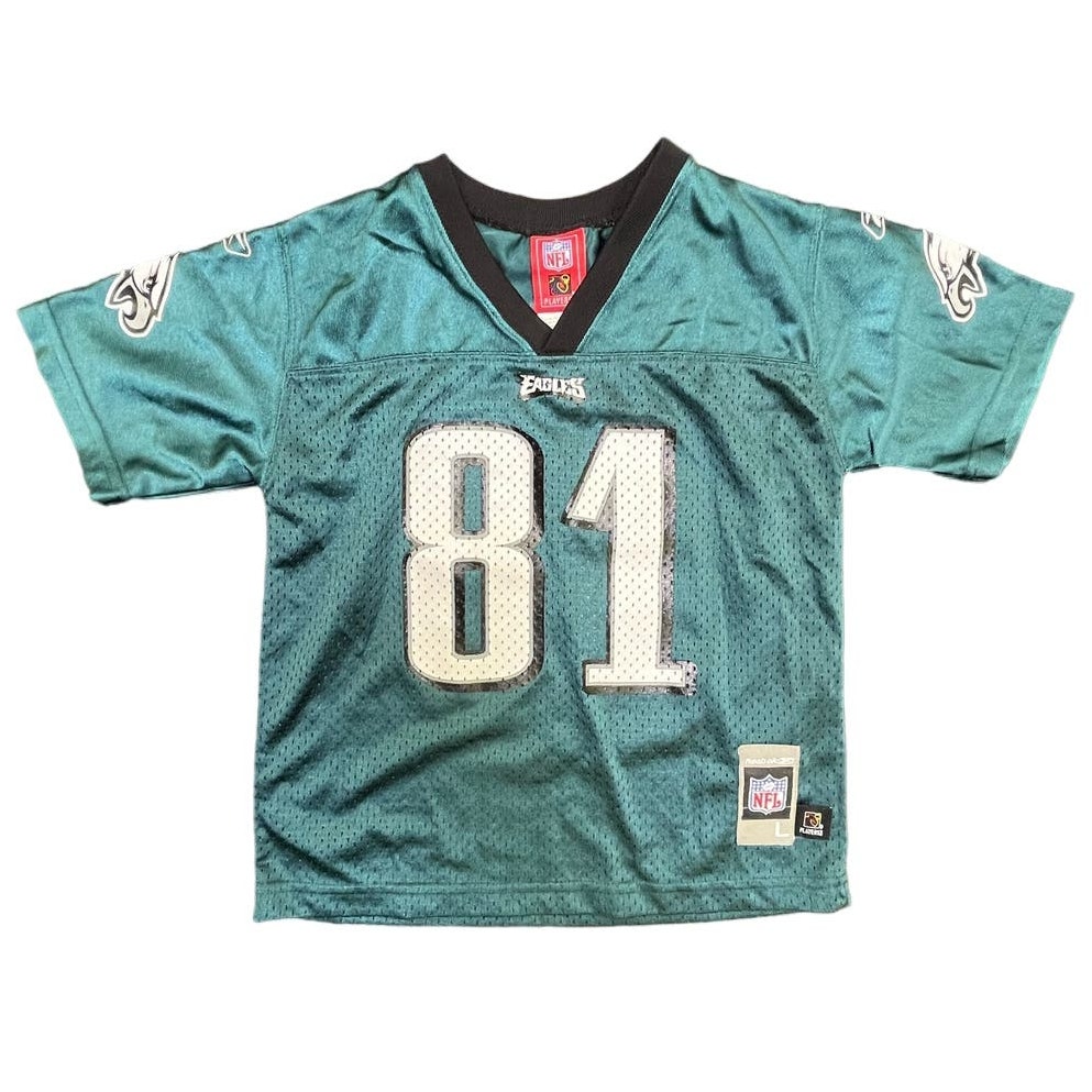 Youth Philadelphia Eagles Terrell Owens 82 Green & Black Jersey Sz Large Unisex