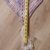 Krochet Blanket star pattern, soft pink, purple and white yarn