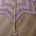 Krochet Blanket star pattern, soft pink, purple and white yarn