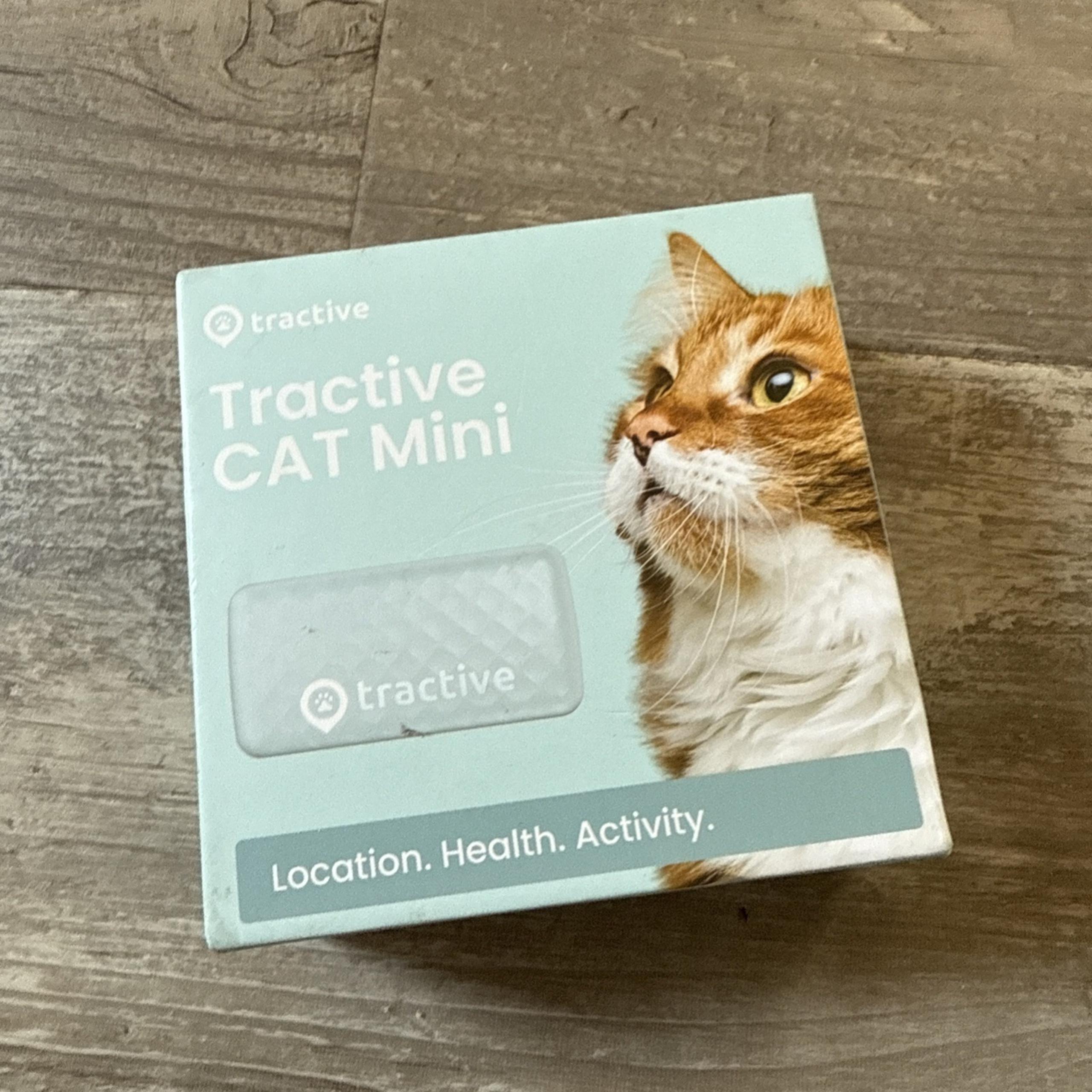 Tractive GPS Cat Tracker (6.5 lbs+), Real-time Pet Location Tracker   NEW IN BOX