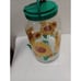 Golden Harvest Sunflower Sun Tea Jug with Spicket Flower 1 Gallon and Two Glass