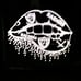 Raiders etched lighted lips mirror