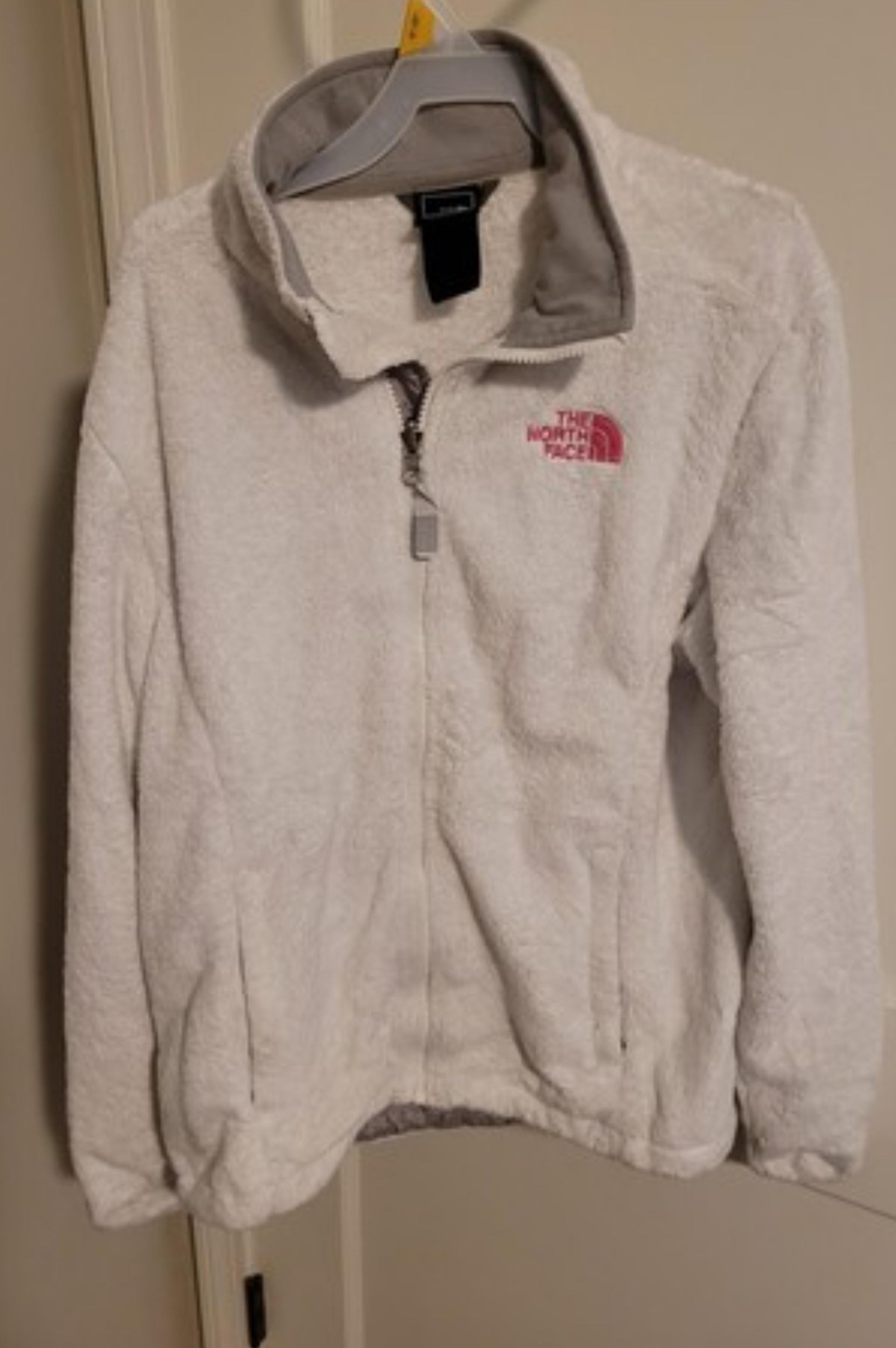 The North Face Women’s Size M White Full Zip Jacket GUC