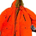 NEW Club Room Men's Parka with a Faux Fur-Hood Jacket Orange