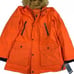 NEW Club Room Men's Parka with a Faux Fur-Hood Jacket Orange