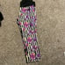 Betsey Johnson Active Cropped Leggings floral Stripes M
