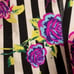 Betsey Johnson Active Cropped Leggings floral Stripes M