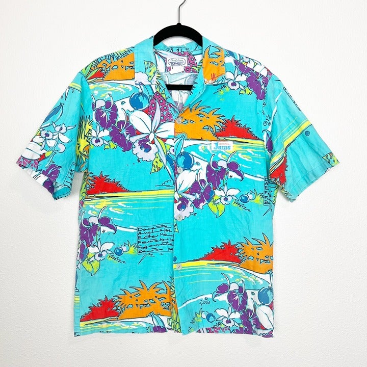 柔らかい Hawaii Line Surf Vintage Original Retro Turquoise Jams サーフィン・ボディボード