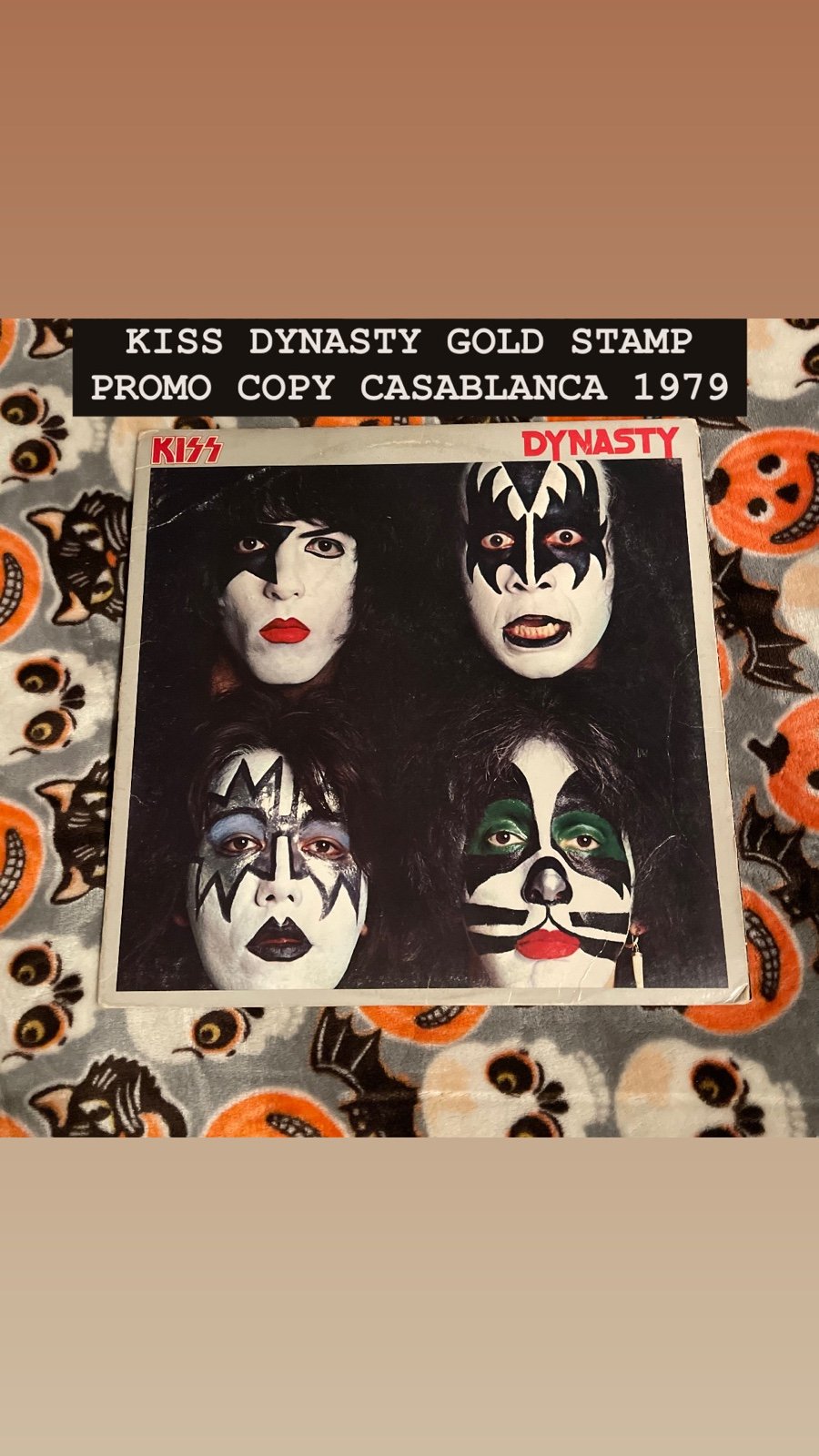 KISS DYNASTY RARE GOLD STAMP PROMO VINTAGE 1970’S HARD GLAM ROCK LP VINYL RECORD
