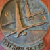 Orig WWII Black Falcons VP-7 Patron Seven Fighter Squadron Cast Iron Unit Plaque
