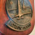 Orig WWII Black Falcons VP-7 Patron Seven Fighter Squadron Cast Iron Unit Plaque