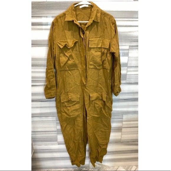 Chloe Linen Utility Jumpsuit