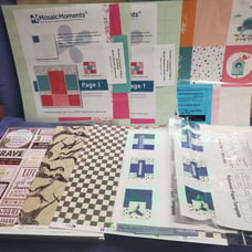 Box Full of Scrapbook Items