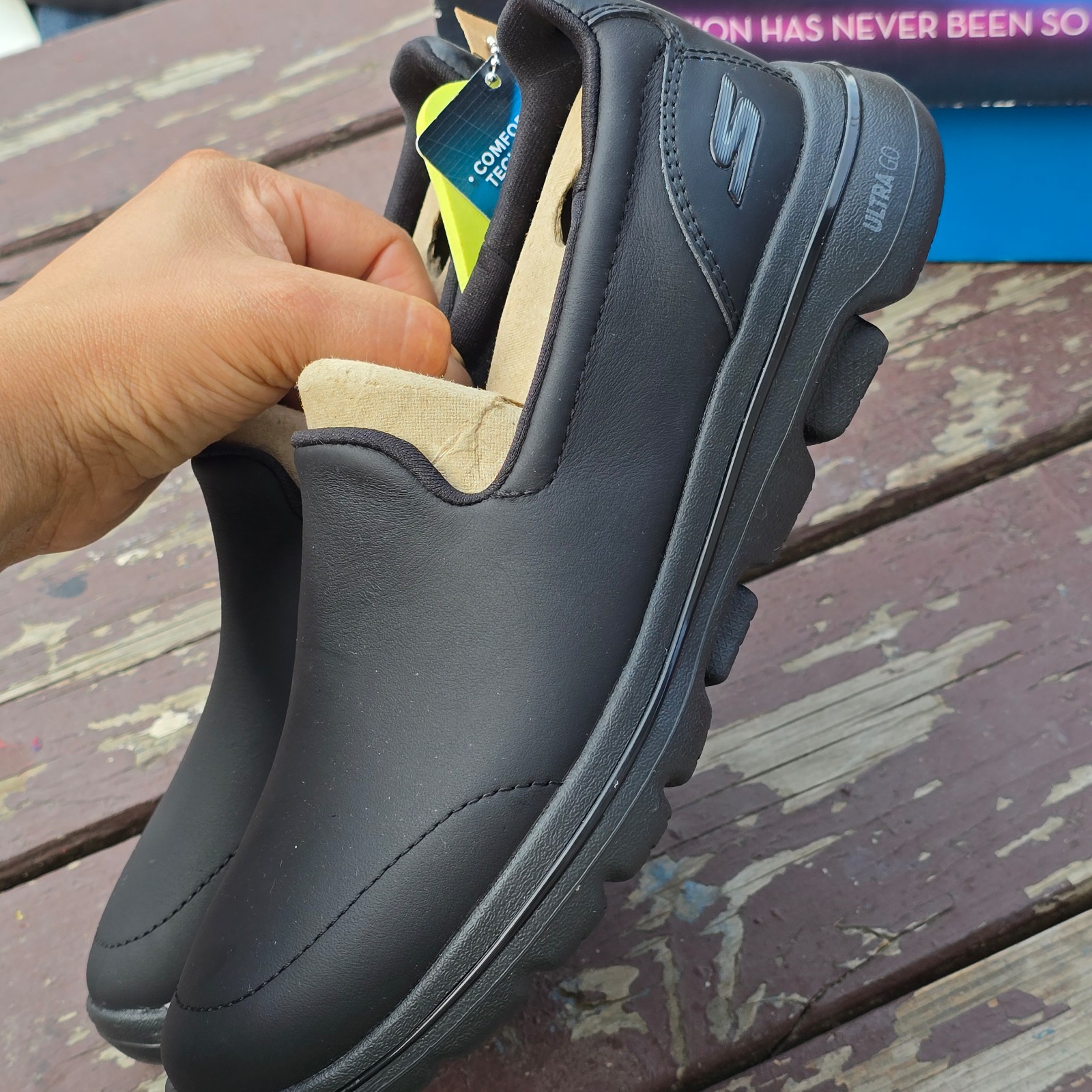 Skechers Go Walk 5 Women's Black Slip-On Shoes Sz 6