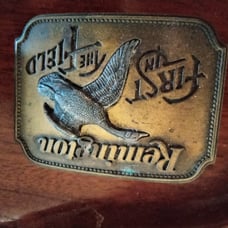4 belt buckles colt Remington and others