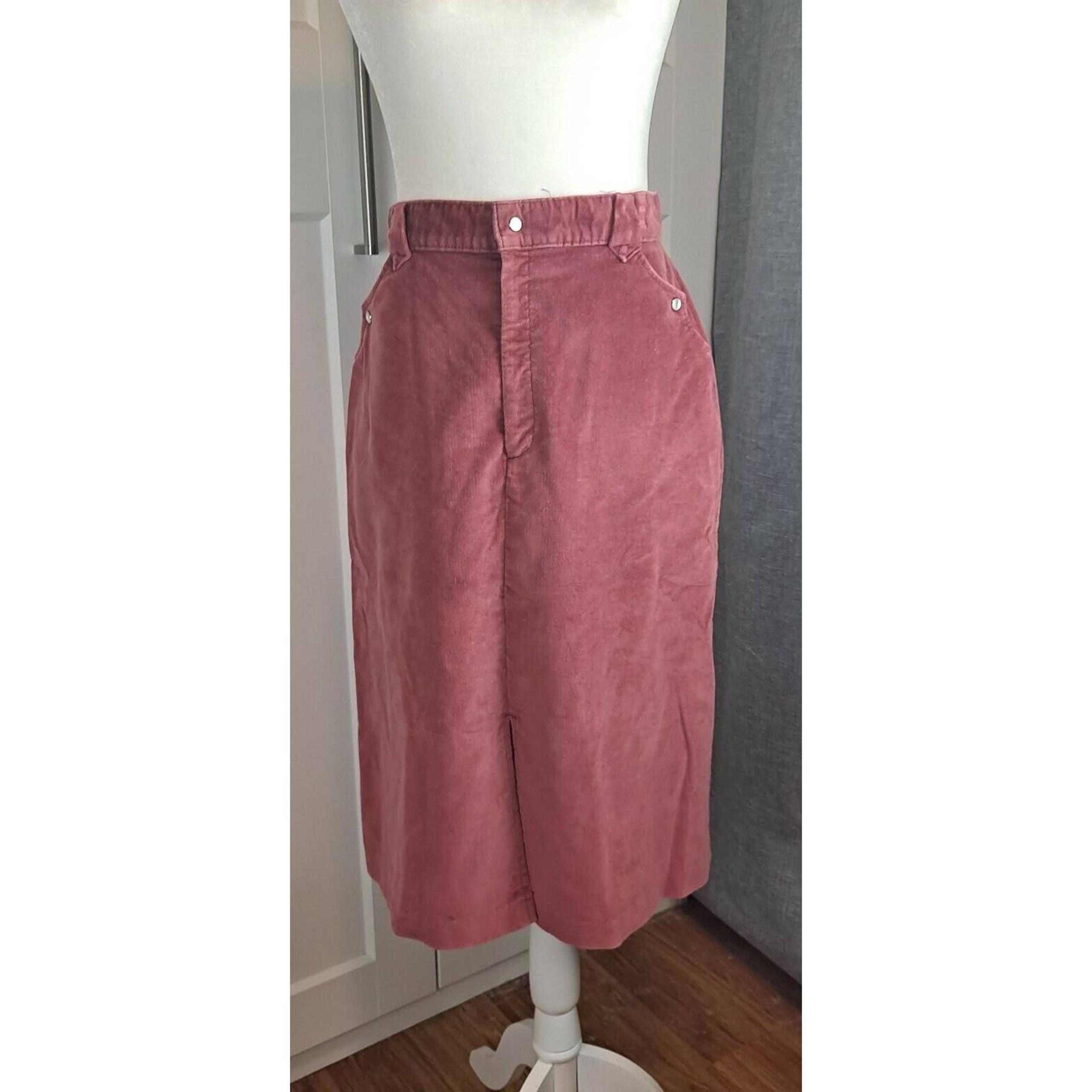 78. VTG Levi Strauss Velveteen Skirt 1980s rare