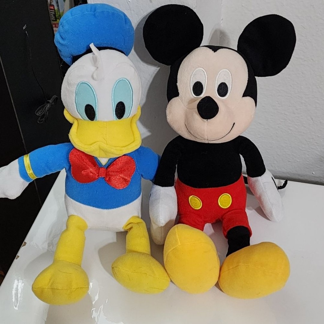 Mickey and Donald Plush Toys