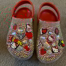 Red Custom Crocs