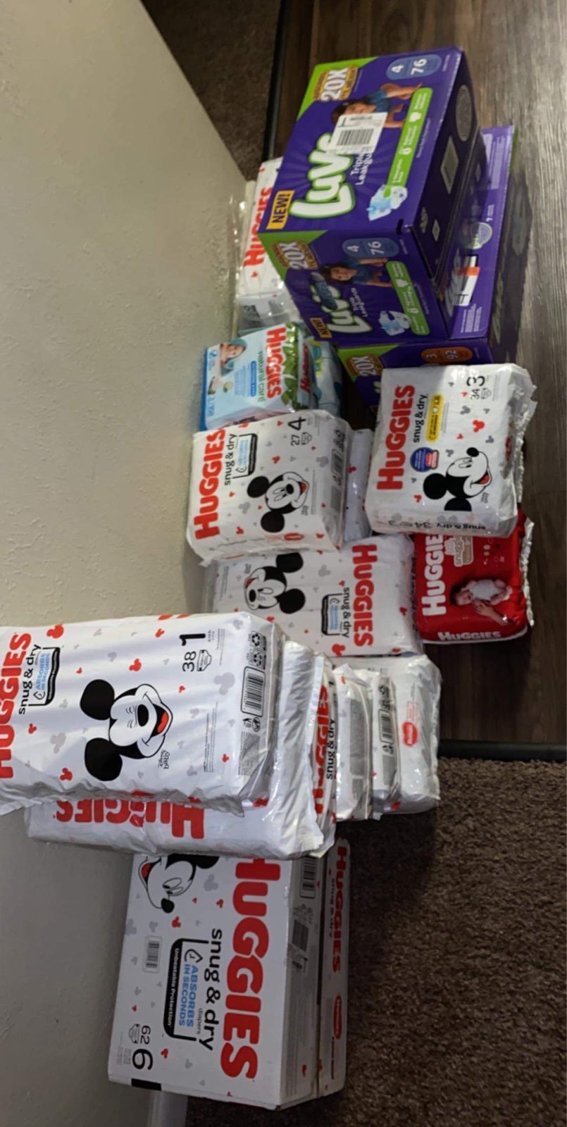 Diapers and body wash