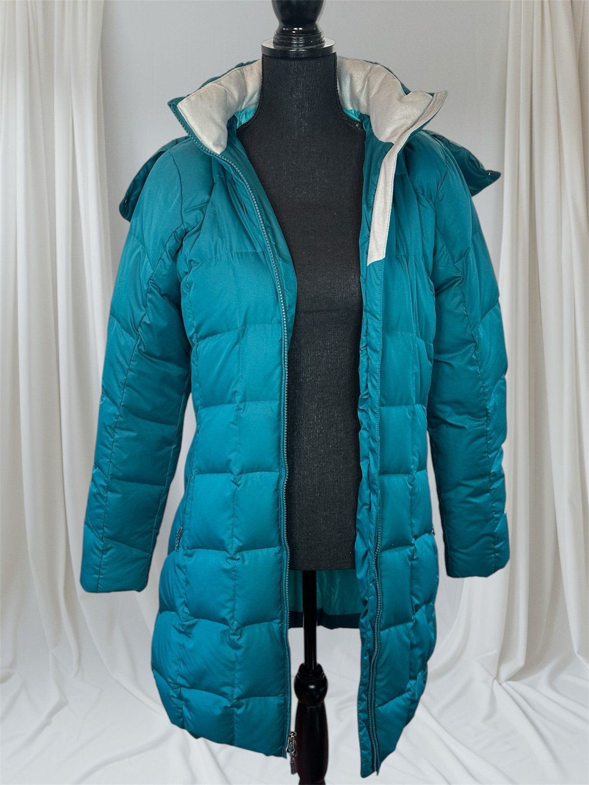 Eddie Bauer EB650 long puffer jacket