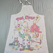Vintage 1950s The Chef Sad Sack Apron Cartoon Kitschy Funny Bad Cook Mario