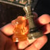 Handmade Resin Chess Set - Royal Black & Orange