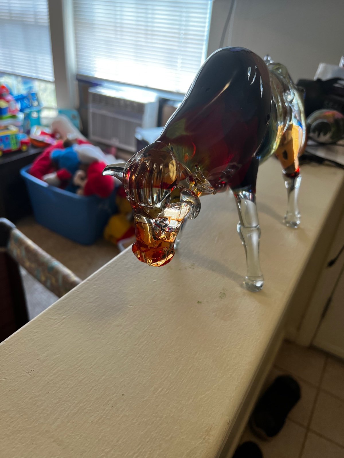Murano Glass Bull statue